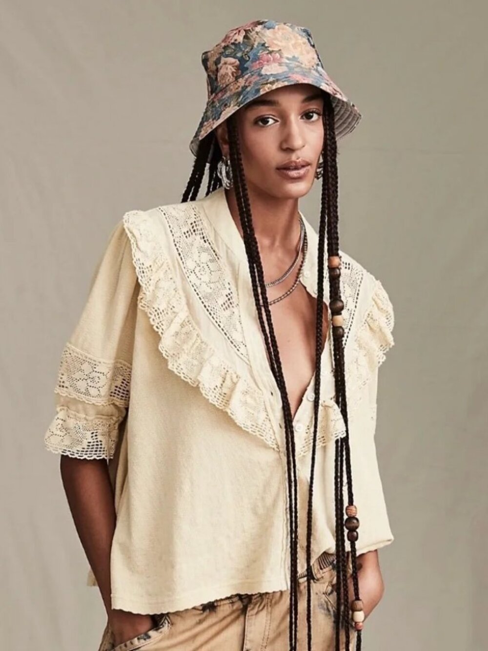 Free People Walk in the Park Blouse